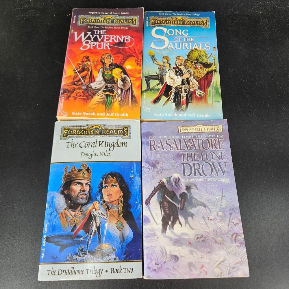 Forgotten Realms Finder Druidhome Fantasy Dungeons Dragons Paperback Book Lot 4